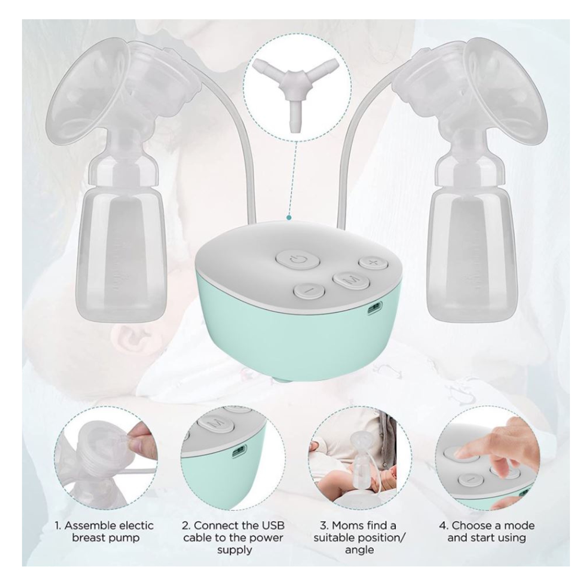 Miniatura 7 de Extractor doble leche materna USB my371